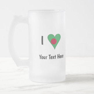 Taza De Cristal Esmerilado I (Bandera de Bangladesh: amor al corazón) persona