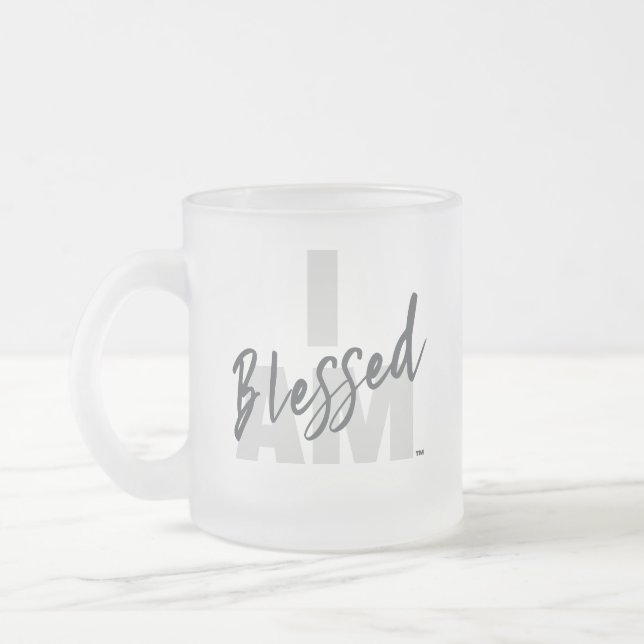 Taza De Cristal Esmerilado IAM Blessed Mug (Izquierda)