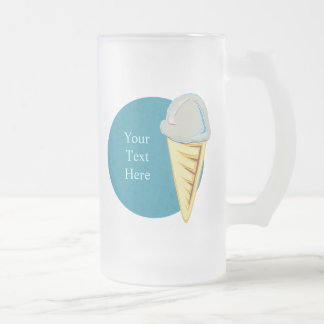 Taza De Cristal Esmerilado Ice Cream Mug