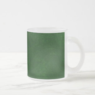 Taza De Cristal Esmerilado Idea casera de encargo del regalo del fondo verde