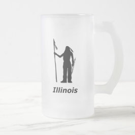 Taza De Cristal Esmerilado Illinois indio