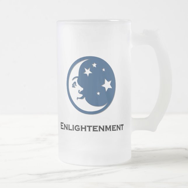 Taza De Cristal Esmerilado Iluminación de las estrellas de la luna (Derecha)