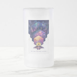 Taza De Cristal Esmerilado Ilustración artística del telescopio espacial Jame