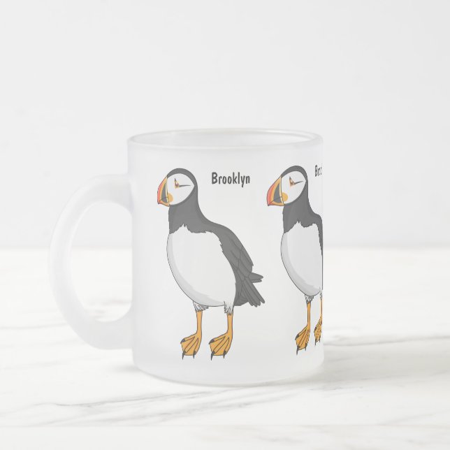 Taza De Cristal Esmerilado Ilustracion atlántico (Izquierda)