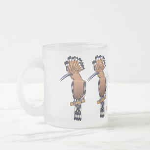 Taza De Cristal Esmerilado Ilustracion de personalizado de aves pepitas de Eu