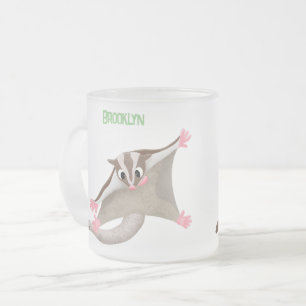 Taza De Cristal Esmerilado Ilustracion de personalizado de deslizador de azúc