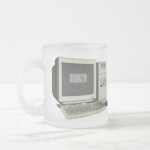 Taza De Cristal Esmerilado Ilustracion de personalizado de equipos