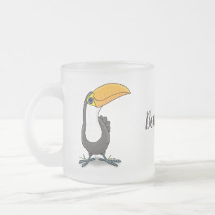Taza De Cristal Esmerilado Ilustracion de personalizado toscano feliz