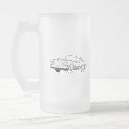Taza De Cristal Esmerilado ilustracion del vehículo