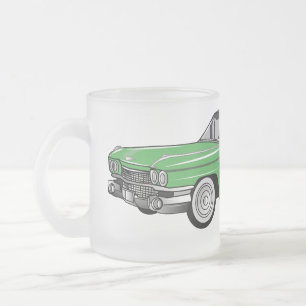 Taza De Cristal Esmerilado Ilustracion personalizado clásico de 1959