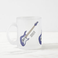 Ilustracion personalizado de guitarra eléctrica