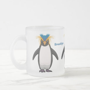 Taza De Cristal Esmerilado Ilustracion personalizado de los macarrones de pin
