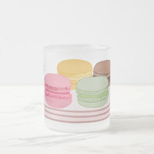 Taza De Cristal Esmerilado Ilustracion personalizado de Macaron