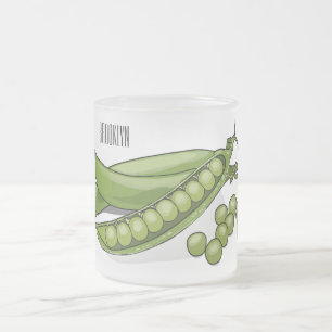 Taza De Cristal Esmerilado Ilustracion personalizado de Pea
