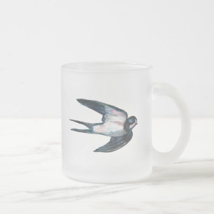 Taza De Cristal Esmerilado Ilustracion volador de barbecho