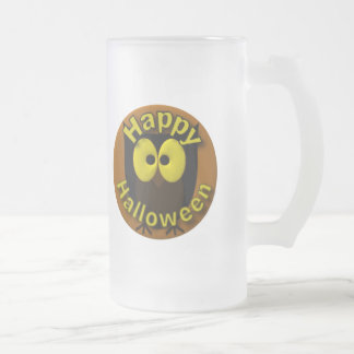Taza De Cristal Esmerilado Imagen de búho