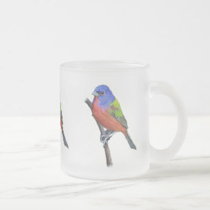 Taza De Cristal Esmerilado Imagen de golpe ligero pintada