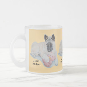 Taza De Cristal Esmerilado imagen original de un perro muy lindo