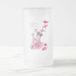 Taza De Cristal Esmerilado Imaginación