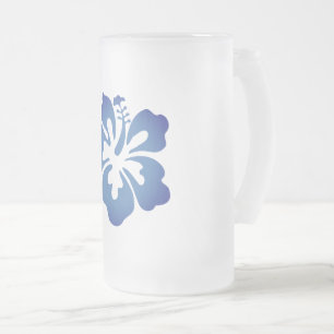 Taza De Cristal Esmerilado Impresión hawaiana