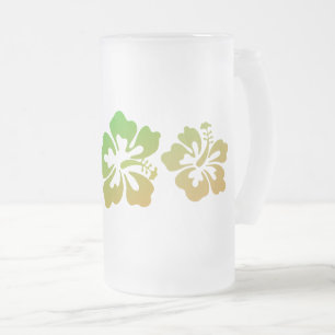 Taza De Cristal Esmerilado Impresión hawaiana