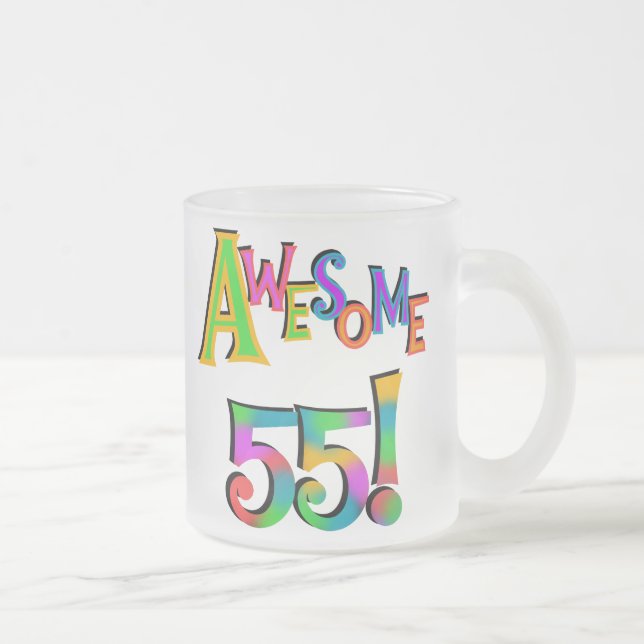 Taza De Cristal Esmerilado Impresionantes camisetas de cumpleaños y regalos (Derecha)