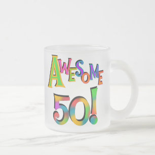 Taza De Cristal Esmerilado Impresionantes camisetas de cumpleaños y regalos