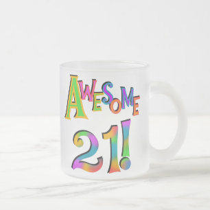 Taza De Cristal Esmerilado Impresionantes camisetas y regalos de cumpleaños