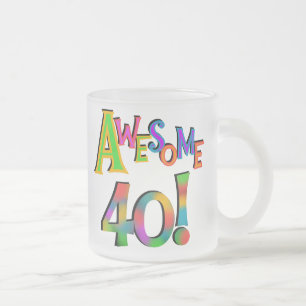 Taza De Cristal Esmerilado Impresionantes camisetas y regalos de cumpleaños 4