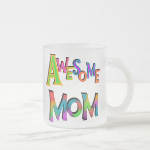 Taza De Cristal Esmerilado Impresionantes camisetas y regalos de mamá