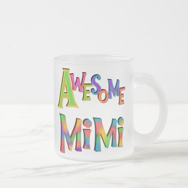 Taza De Cristal Esmerilado Impresionantes camisetas y regalos Mimi (Derecha)