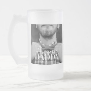 Taza De Cristal Esmerilado Increíble Papá Desde 20XX Simple Elegante Foto