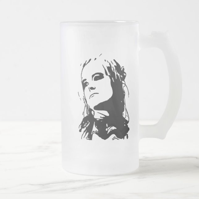 Taza De Cristal Esmerilado Indivertido (Derecha)
