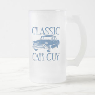Taza De Cristal Esmerilado Individuo clásico del coche