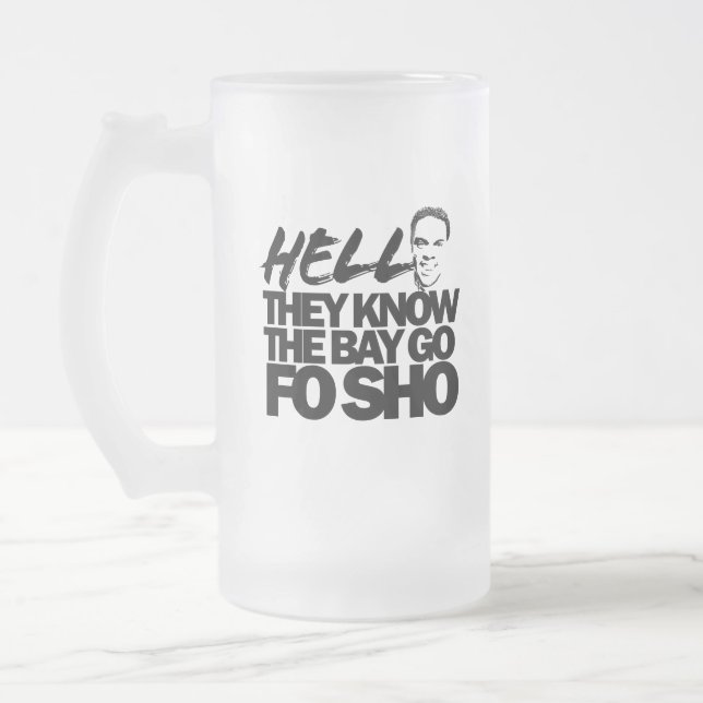 Taza De Cristal Esmerilado Infierno que conocen (Izquierda)