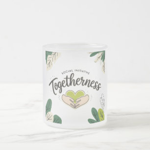 Taza De Cristal Esmerilado Iniciativa social conjunta Mug
