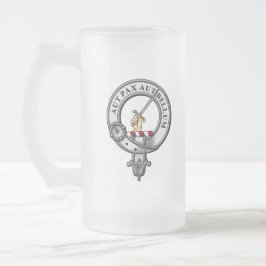 Taza De Cristal Esmerilado Insignia de Escudo Gunn