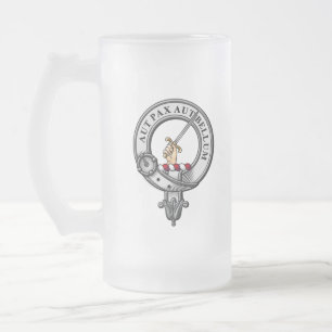 Taza De Cristal Esmerilado Insignia de Escudo Gunn
