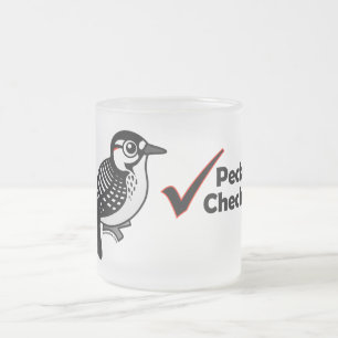 Taza De Cristal Esmerilado Inspector del picoteador