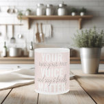 Taza De Cristal Esmerilado Inspiración en tu cita de motivación de Voice Matt<br><div class="desc">Inspiración en tu cita de motivación de Voice Matter</div>