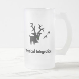 Taza De Cristal Esmerilado Integración vertical de Deer