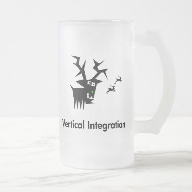 Taza De Cristal Esmerilado Integración vertical de Deer (Derecha)