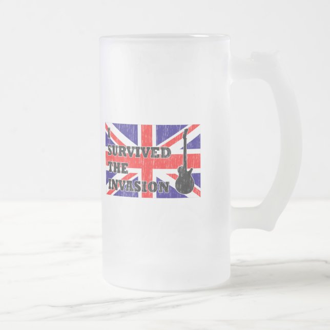 Taza De Cristal Esmerilado Invasión británica (Derecha)