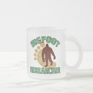 Taza De Cristal Esmerilado Investigador de Bigfoot