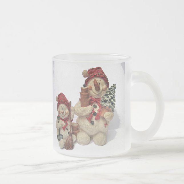 Taza De Cristal Esmerilado invierno (Derecha)