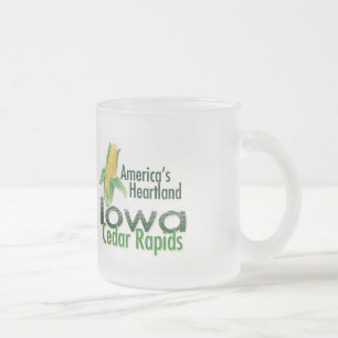 TAZA DE CRISTAL ESMERILADO IOWA