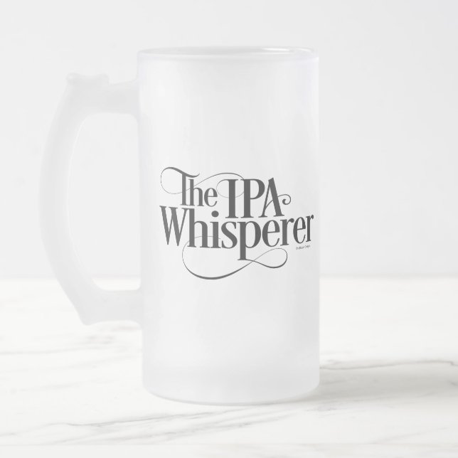 Taza De Cristal Esmerilado IPA Whisperer (Izquierda)