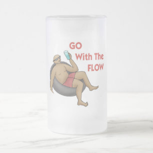 Taza De Cristal Esmerilado Ir con el control de flujo