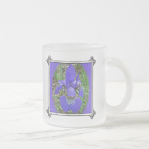 Taza De Cristal Esmerilado Iris Wildflower Siberiano - Iris sibirica