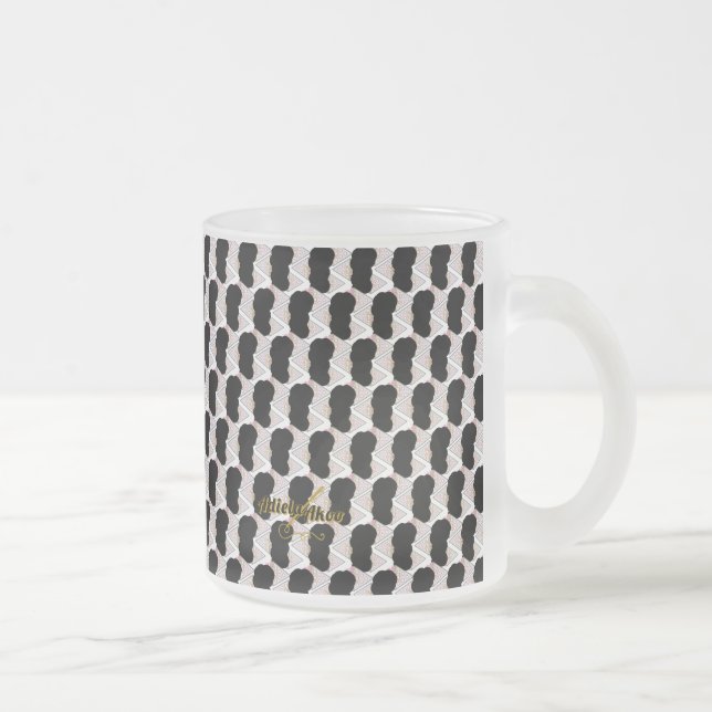 Taza De Cristal Esmerilado Irresistible crema de hielo derretido de espolvori (Derecha)